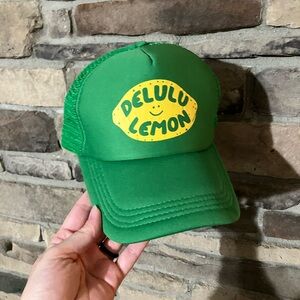 Green Delulu Lemon Trucker Hat